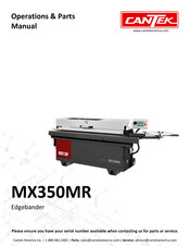 Cantek MX350MR Operations & Parts Manual
