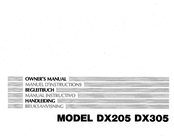 Kawai DX305 Owner's Manual