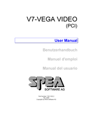 SPEA V7-VEGA VIDEO User Manual