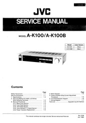 JVC A-K100 Service Manual