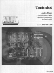 Technics SH-MX1200 Operating Instructions Manual