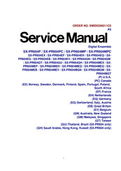 Technics SXPR604MEF Service Manual