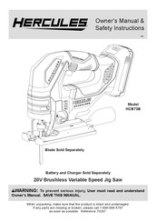 Hercules HCB73B Owner's Manual & Safety Instructions