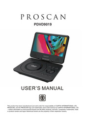 ProScan PDVD9019 User Manual