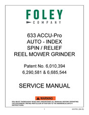 Foley 633 ACCU-Pro Service Manual
