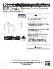 Daikin DSC090 Installation Instructions Manual