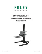 Foley 9001911 Operator's Manual