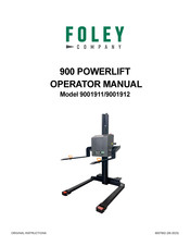 Foley 9001912 Operator's Manual