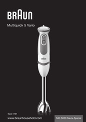 Braun MQ 5030 Sauce Special Manual