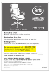 Serta 7282832 Assembly Instructions And Warranty Information