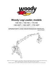 Woody 170 HDT Operator And  Maintenance Manual