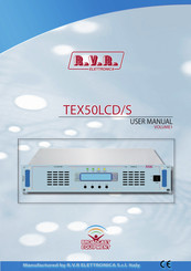 R.v.r. Elettronica TEX50LCD/S User Manual