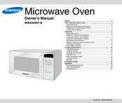 Samsung MW840WF-B Owner's Manual