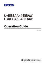 Epson L-4033AW Operation Manual