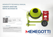 MENEGOTTI CONCRETE MIXER 400L Technical Manual