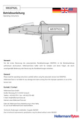 HellermannTyton MK6PNXL-AL-ML Operating Instructions Manual