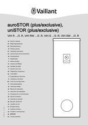 Vaillant auroSTOR exclusive Series Operating Instructions Manual