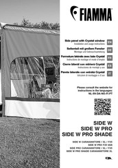 Fiamma SIDE PRO CARAVANSTORE XL Installation And Usage Instructions