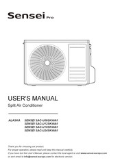 Sensei ALASKA SAC-U09SKWA/I User Manual