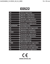 Emos E0522 Manual