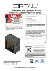 ORTAL Wilderness Traditional 42 Installation And Operation Manual