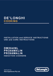DeLonghi PRO66MALIN Installation And Service Instructions Manual