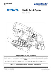 Carlisle Fluid Technologies BINKS Maple 7/15 Service Manual