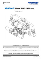 Carlisle Fluid Technologies BINKS Maple 7/15 PSP Service Manual
