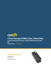 CoolGear CG-4Pu3MGDv2 Installation Manual