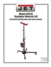 Jet SkyHyker SKY25 Operating Instructions And Parts Manual