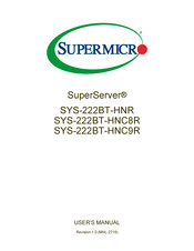 Supermicro SuperServer SYS-222BT-HNC8R User Manual