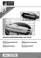UNITED OFFICE 102780 Operating Instructions Manual