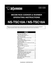 Zojirushi MICOM NS-TSC10A Operating Instructions Manual