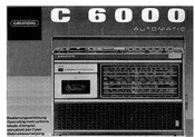 Grundig C6000 AUTOMATIC Operating Instructions Manual