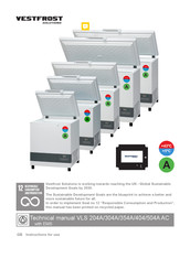 Vestfrost VLS 404A AC Instructions For Use Manual