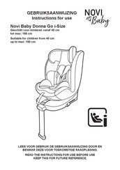 NOVI Baby Donna Go i-Size Instructions For Use Manual