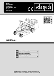 Scheppach MR230-61 Translation Of Original Instruction Manual