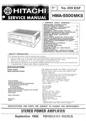 Hitachi HMA-8500 MKII Service Manual