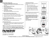 NuWave OXYPURE ZERO E2000 Quick Start Manual