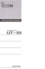 Icom UT-111 Instruction Manual