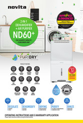 Novita ND60+ Operating Instructions And E-Warranty Application