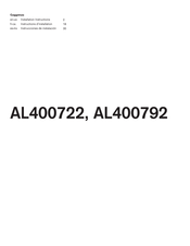 Gaggenau AL400722 Installation Instructions Manual