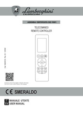 Lamborghini Caloreclima 3QE47340 User Manual