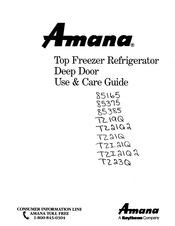Raytheon Amana TZI21Q2 Use & Care Manual