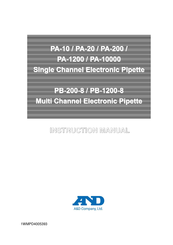 AND PA-200 Instruction Manual