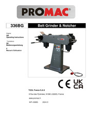 Promac 336BG Operating Instructions Manual