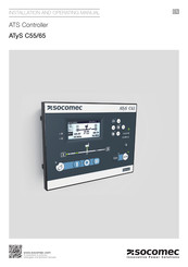 socomec ATyS C55 Installation And Operating Manual