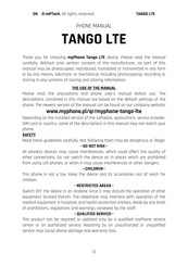 mPTech myPhone Tango LTE Manual