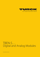 turck TBEN-S1-4DIP-4DOP Instructions For Use Manual
