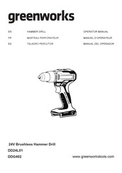 GreenWorks DDG402 Operator's Manual